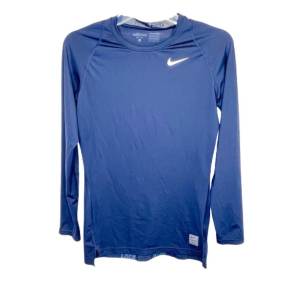 nike navy compression shirt